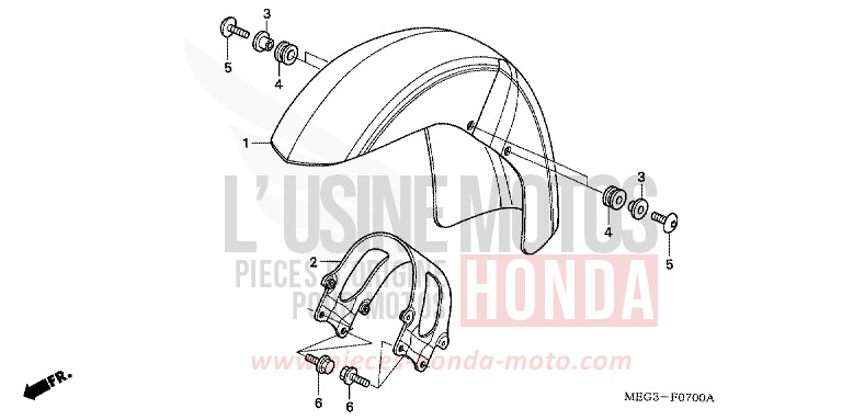 KOTFLUEGEL, VORNE von Shadow Aero GRAPHITE BLACK (NHB01) von 2006
